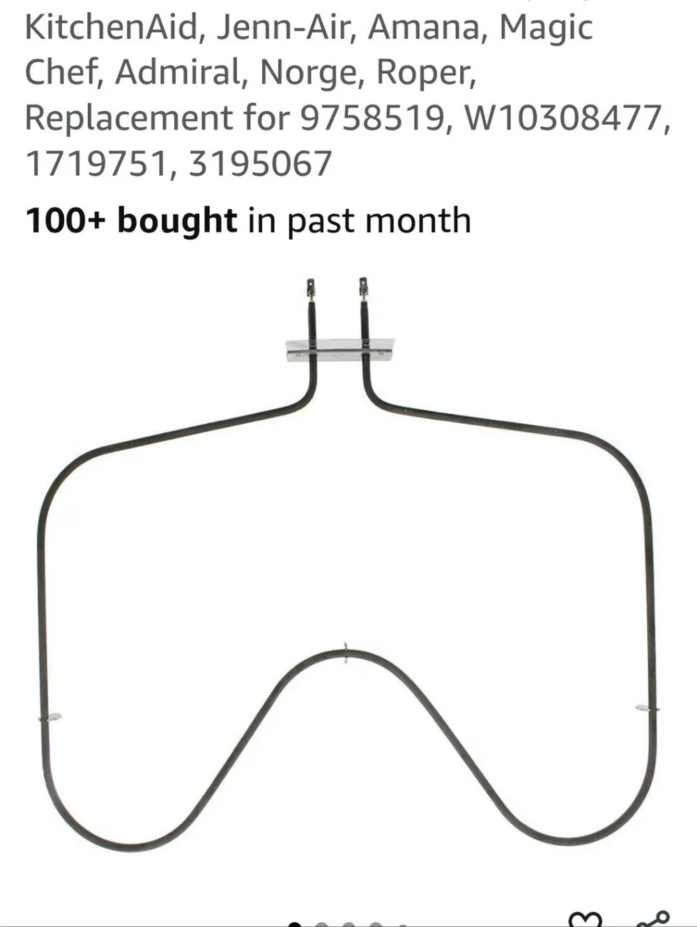 Oven Bake Element - Replacement Heating Element
